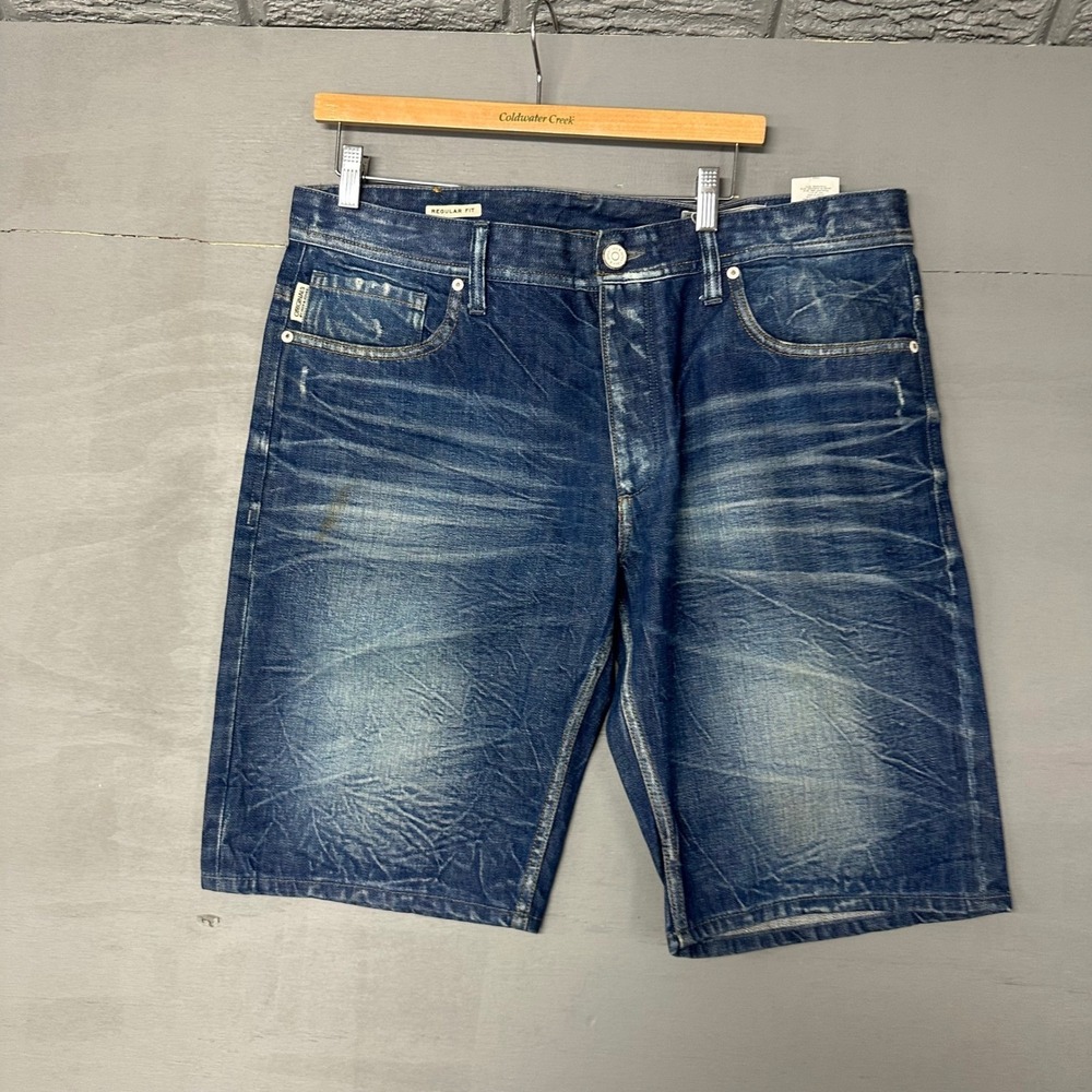 Jack Jones Mens Rick Org Shorts SC 415 Denim Blue Size XXL Regular Fit